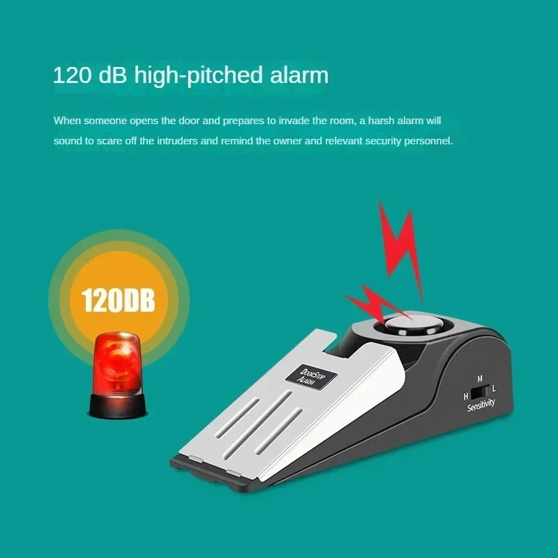 Door Stop Alarm - Przenośny alarm do drzwi, blokada drzwi