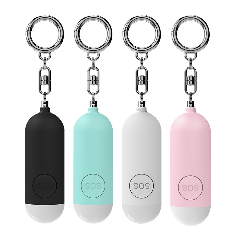 Personal Alarm Keychain - Alarm Samoobrony z Lampką LED, Akumulatorowy,