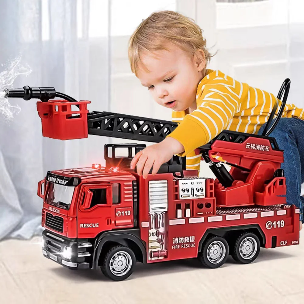 Fire Escape Ladder - 1/32 Samochód strażacki Model zabawki z