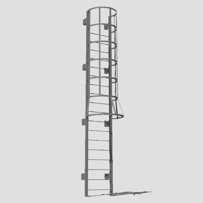Fire Escape Ladder - Przemysłowa zewnętrzna pionowa klatka dla kota