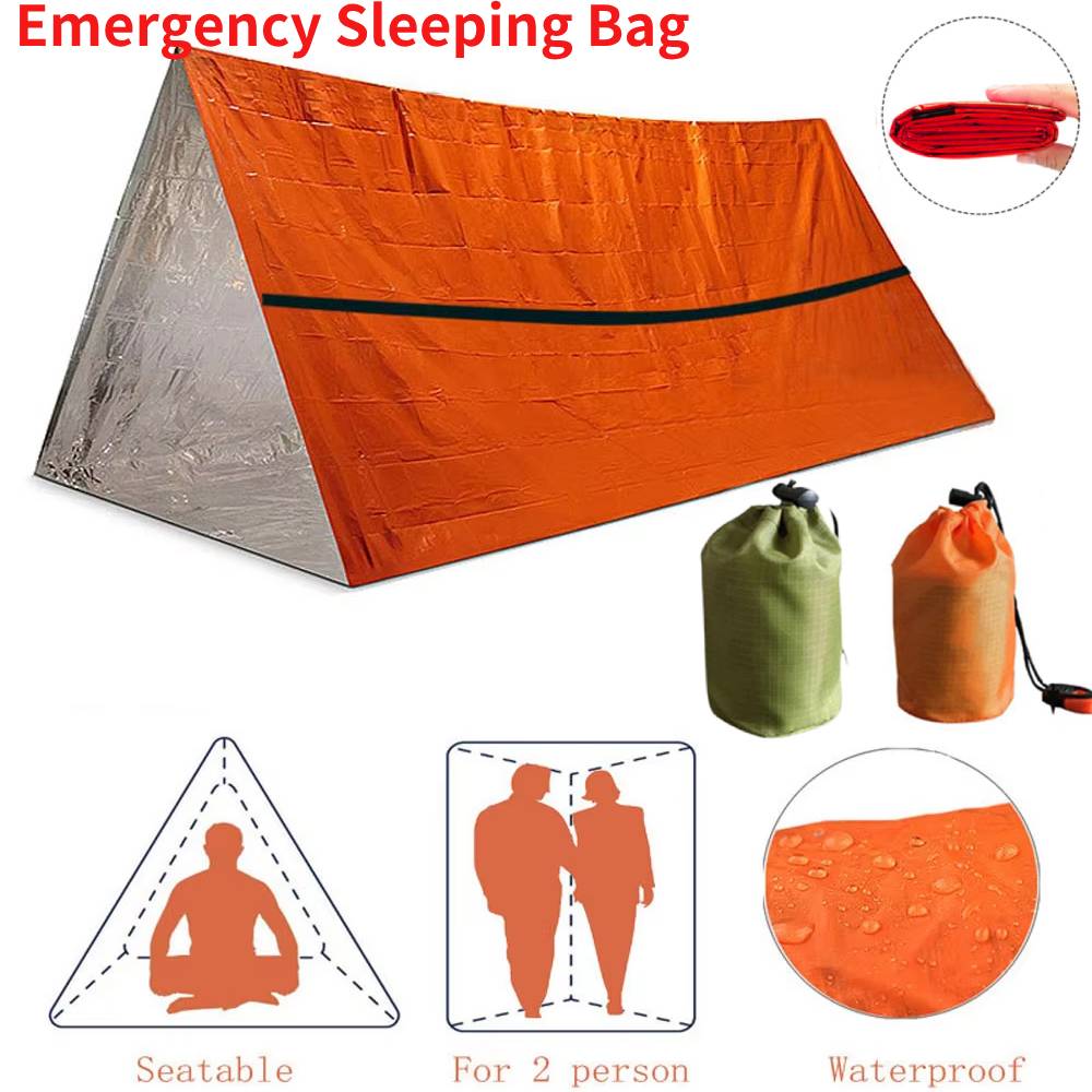 First Aid Bag Kit - Przenośny Wodoodporny Awaryjny Śpiwór Przetrwania Outdoor