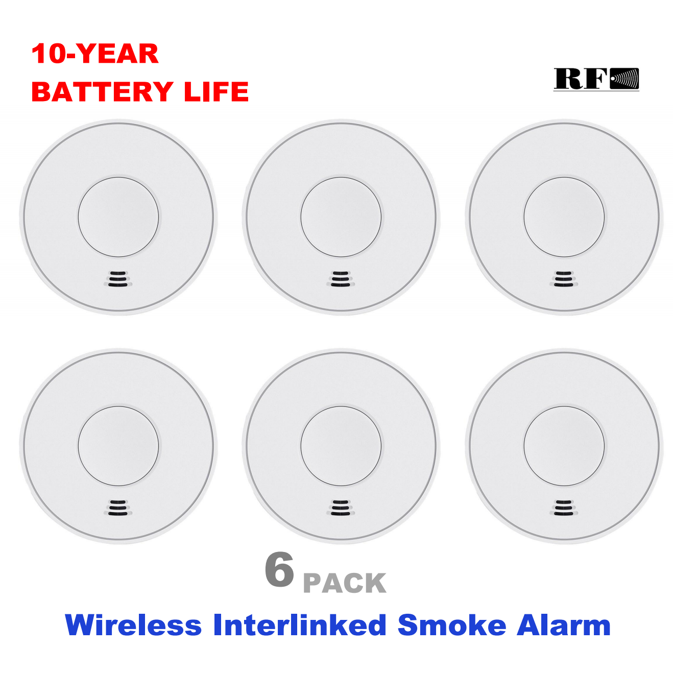 Smoke Detector Interconnected - Bezprzewodowy, połączony czujnik dymu z uszczelnioną