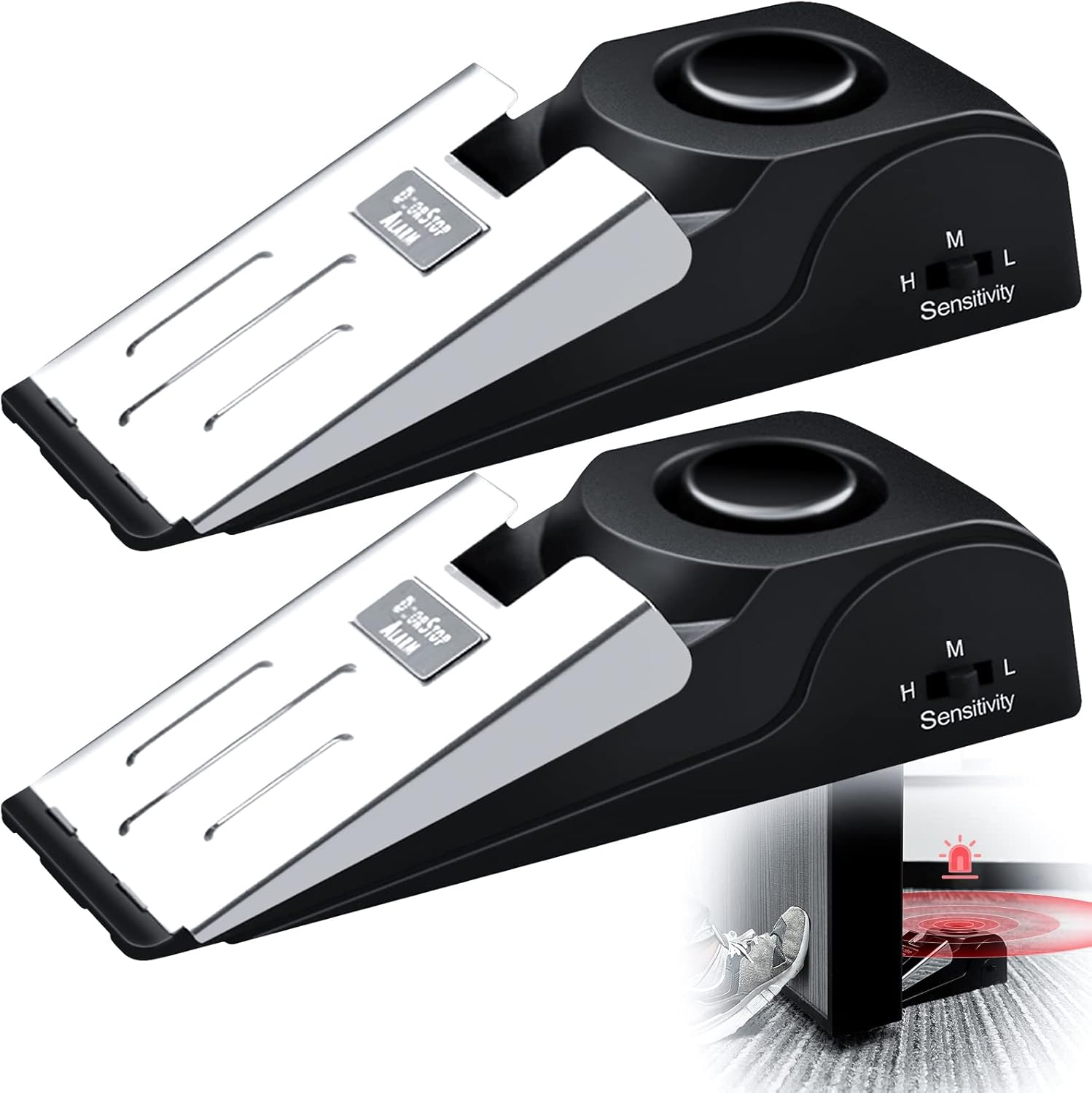 Door Stop Alarm - 1/2 szt. Przenośny alarm podróżny 120