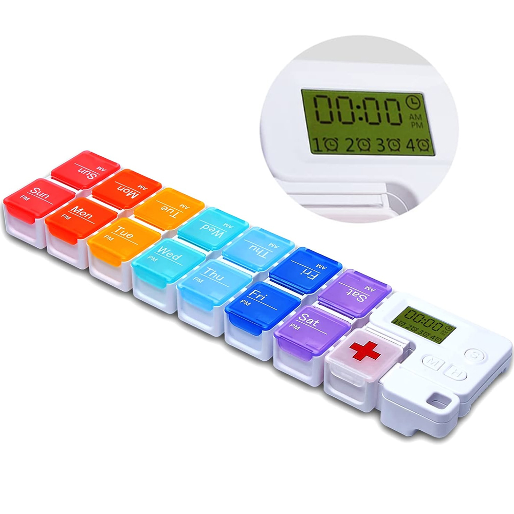 Medicine Cabinet Lock - 7-dniowy organizer na pigułki z alarmem