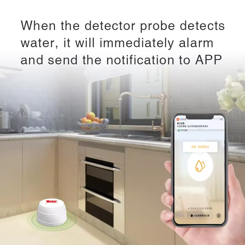 Tuya WiFi Detektor wycieku wod – Water Alarm Sensor recenzja i cena