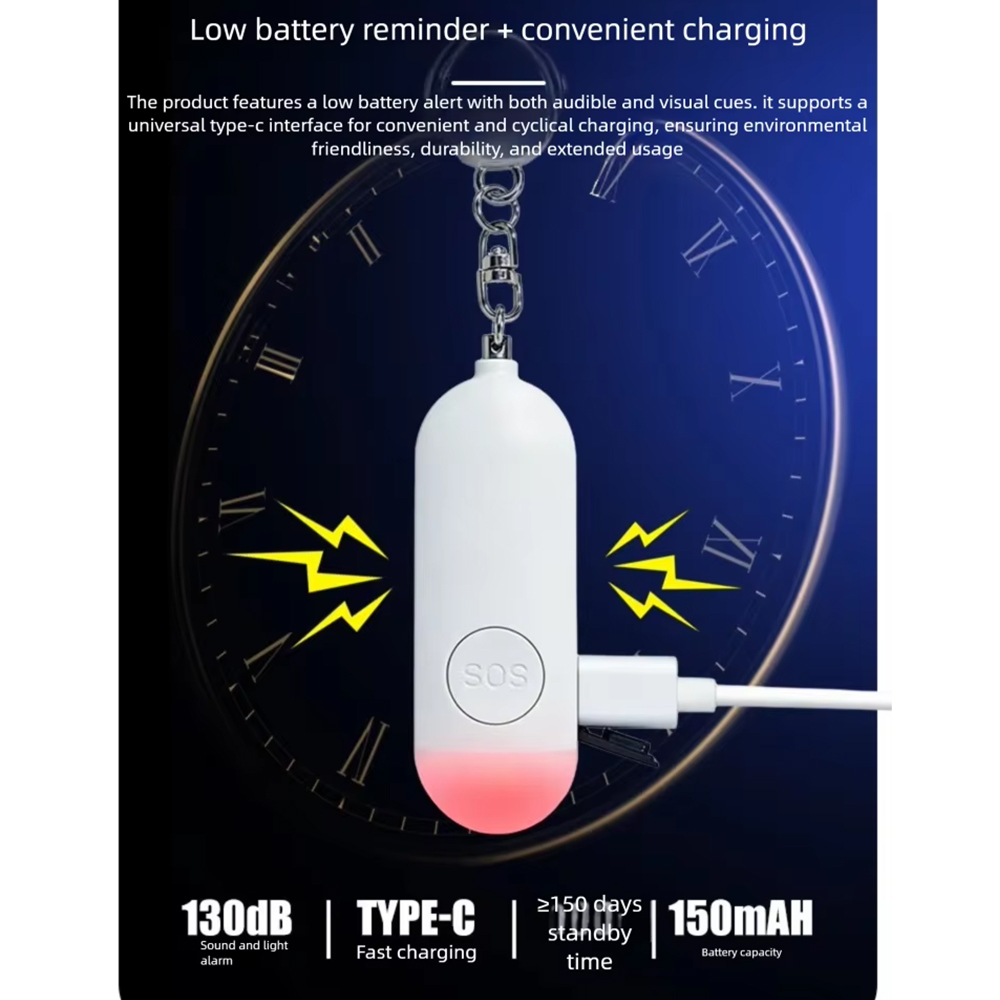 Alarm Samoobrony z Lampką LED, – Personal Alarm Keychain recenzja i cena