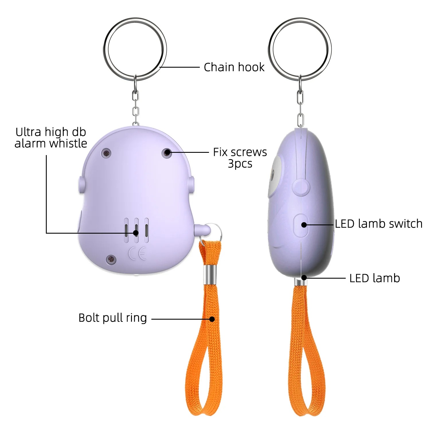 Osobisty alarm do samoobrony 5 – Personal Alarm Keychain recenzja i cena