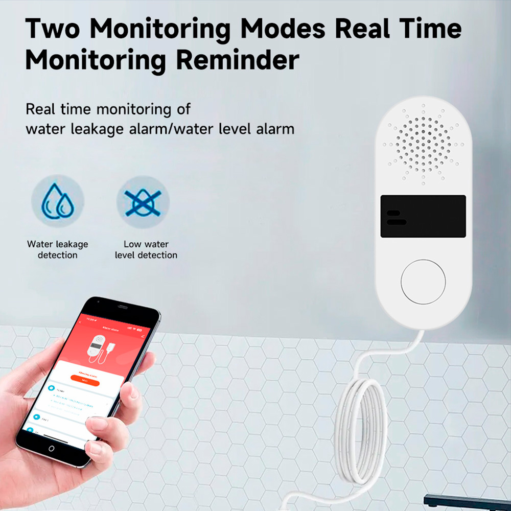 Tuya Wifi Detektor wycieku wod – Water Alarm Sensor recenzja i cena
