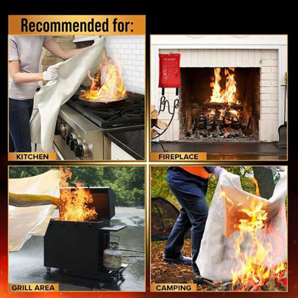AED2-Koc przeciwpożarowy, koc  – Fire Blanket Kitchen recenzja i cena