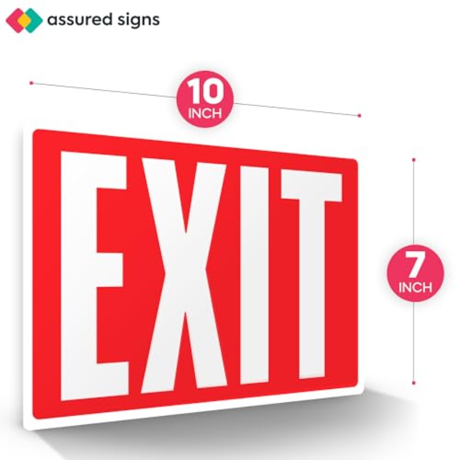 Naklejki z znakami wyjścia, św – Emergency Exit Sign recenzja i cena