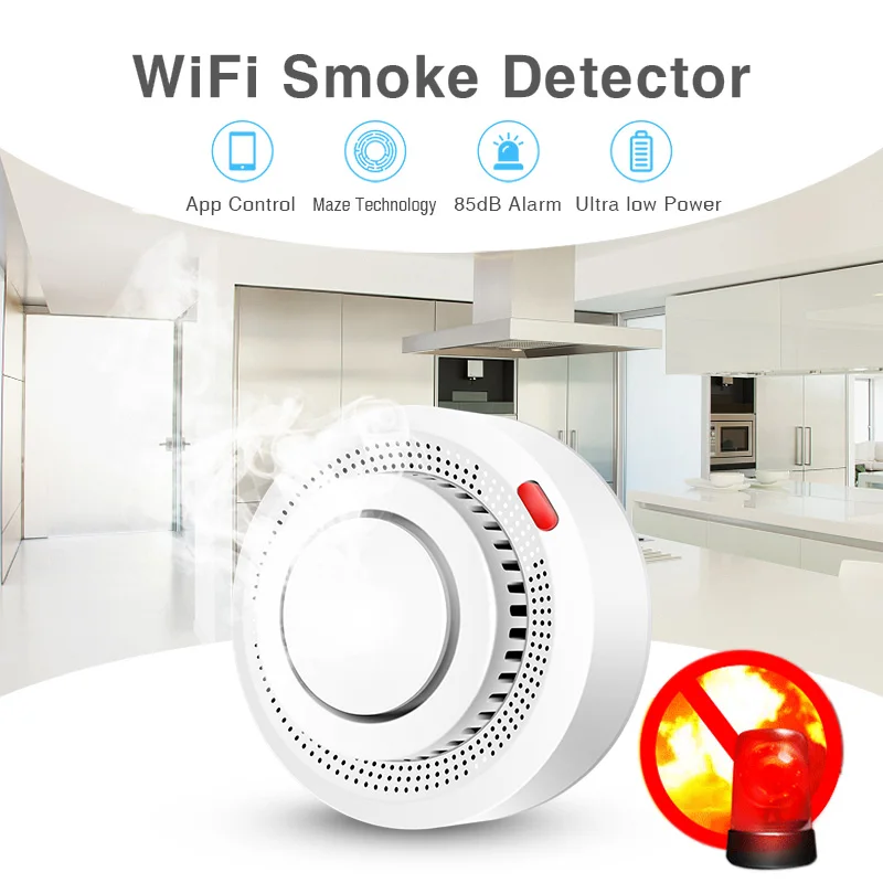 2 sztuki inteligentnych czujni – Smoke Detector Interconnected recenzja i cena