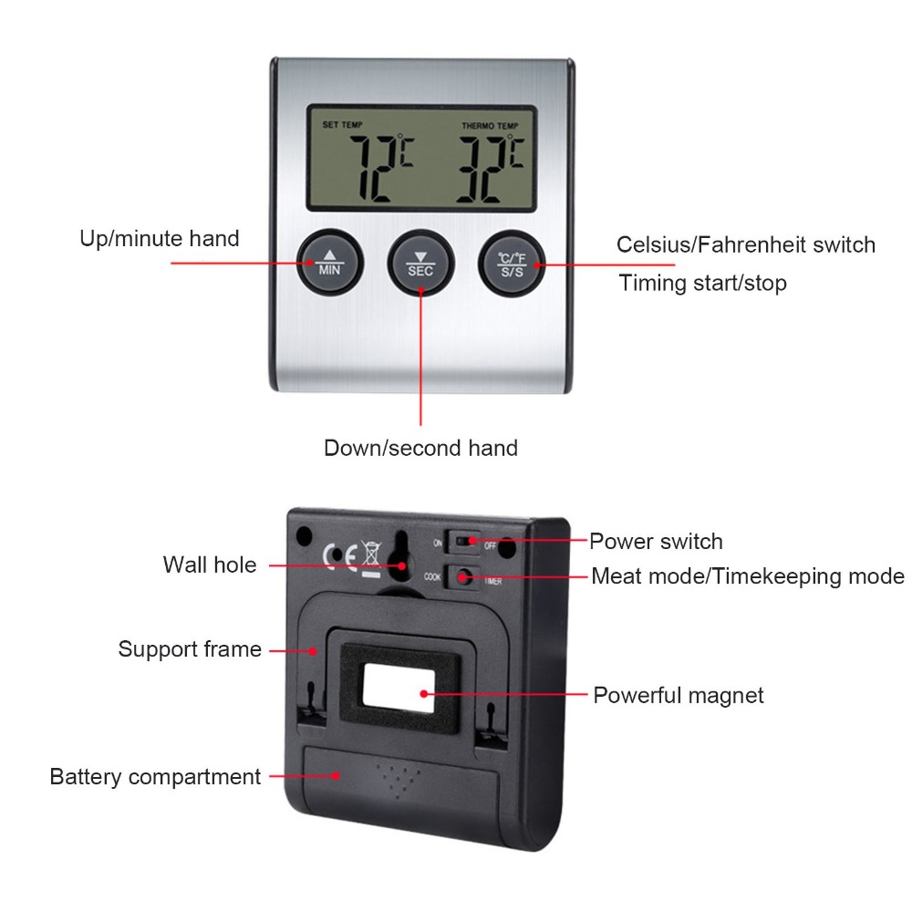 Srebrny Cyfrowy Termometr do M – Pool Alarm Float recenzja i cena